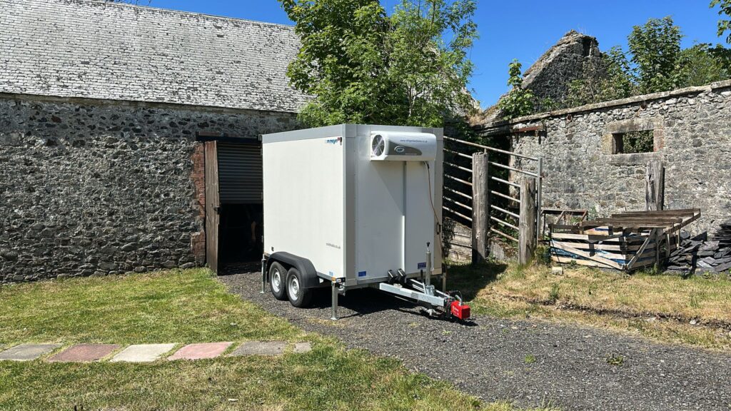 Frosty Fridge Trailer Wedding set up
